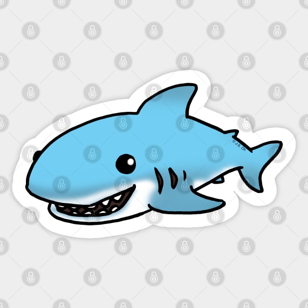 cute shark cartoon Sticker by cartoonygifts